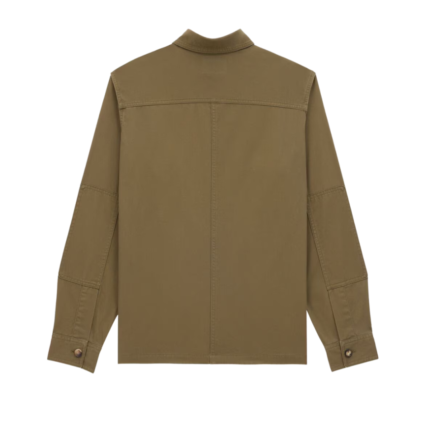 Surchemise SAINT LAURENT sergé de coton kaki poches rabat boutons