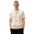 T-shirt col rond coton épais écru multi inscription