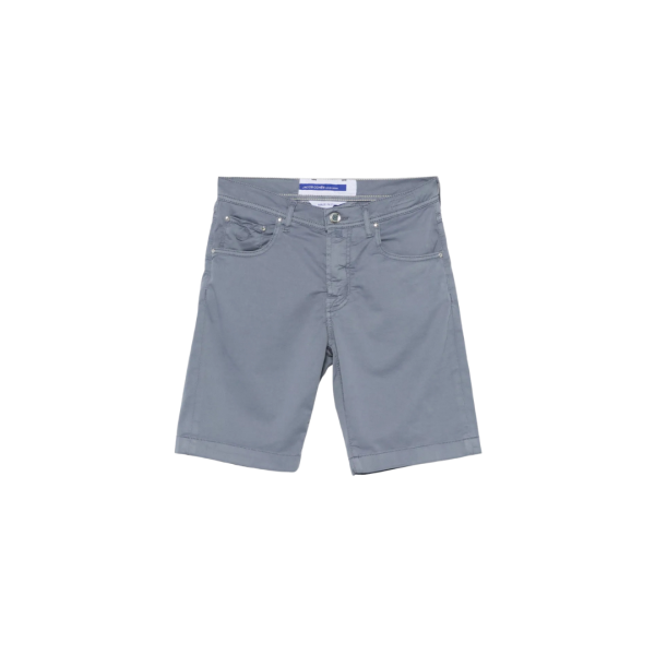 Short JACOB COHEN Nicolas coton bleu clair 5 poches