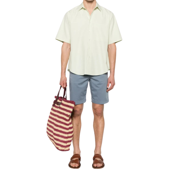 Short JACOB COHEN Nicolas coton bleu clair 5 poches