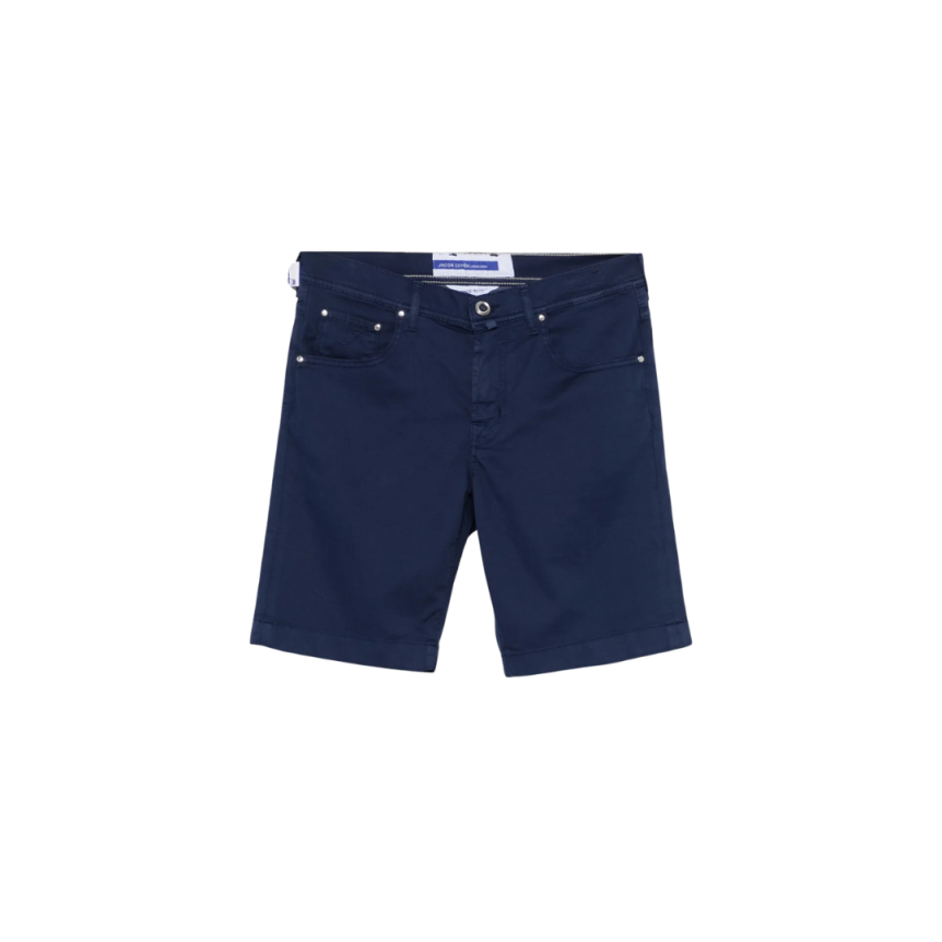 Short JACOB COHEN Nicolas coton bleu marine 5 poches