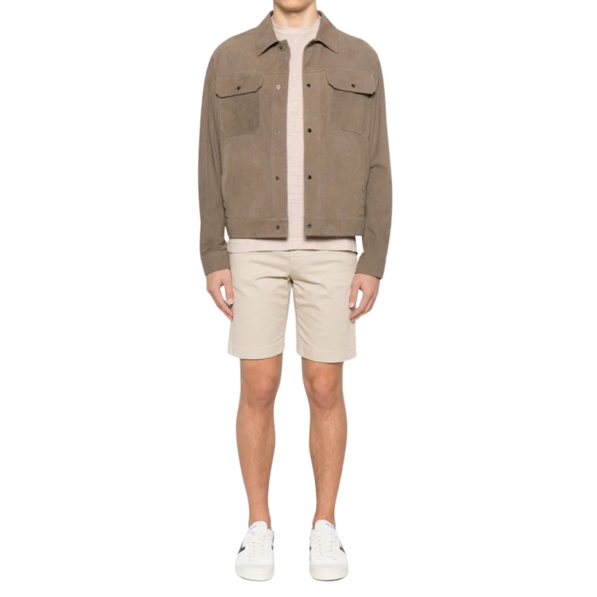 Short JACOB COHEN Nicolas coton beige 5 poches