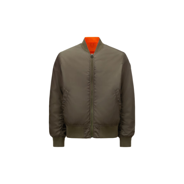 Blouson bomber réversible Neper Moncler x Mercedes-Benz by NIGO nylon kaki orange