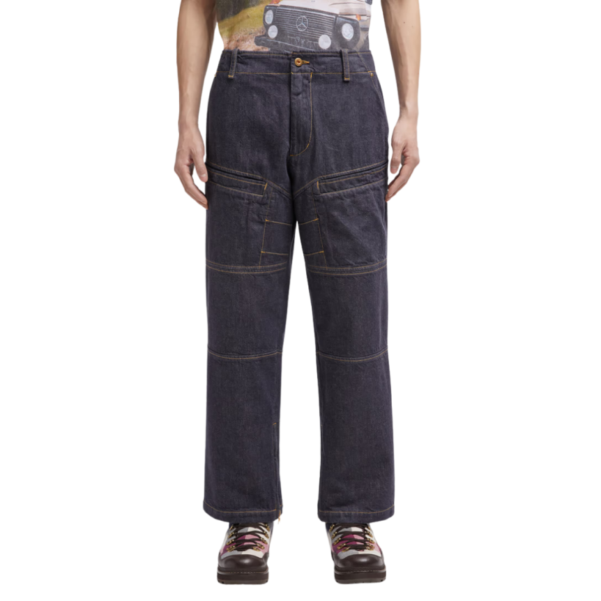 Jean Moncler x Mercedes-Benz by NIGO denim coton bleu brut