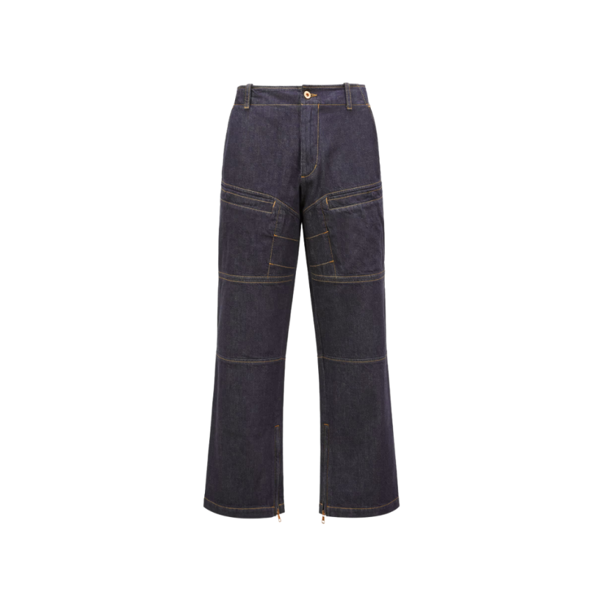 Jean Moncler x Mercedes-Benz by NIGO denim coton bleu brut