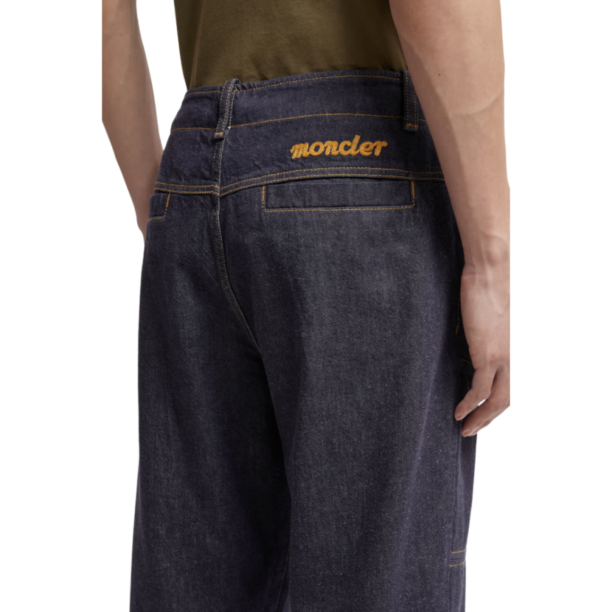 Jean Moncler x Mercedes-Benz by NIGO denim coton bleu brut