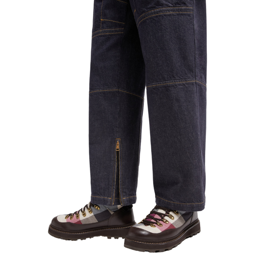 Jean Moncler x Mercedes-Benz by NIGO denim coton bleu brut