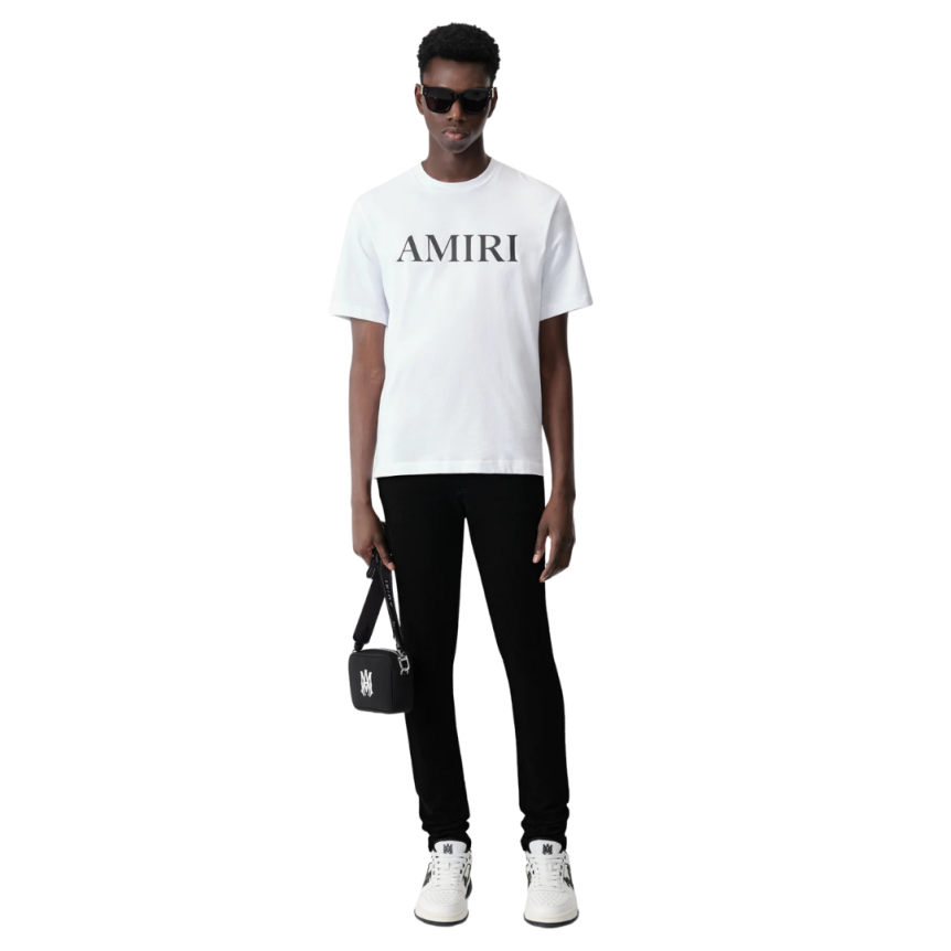 Jean AMIRI Stack skinny coton denim noir