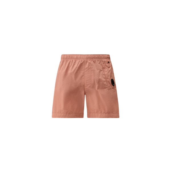 Short de bain CP COMPANY Flatt nylon rose delavé