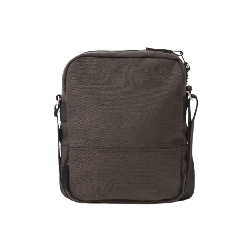 Sacoche zippée STONE ISLAND multi poches noir petit logo bandoulière