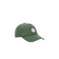 Casquette coton ripstop vert mousse logo patte ajustable