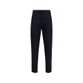 Pantalon Chino gabardine coton bleu marine cordon taille