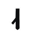 Cravate maille soie tricotée Noir