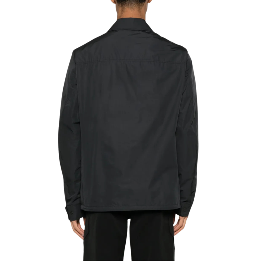 Surchemise MONCLER Frema veste bouton pression nylon noir