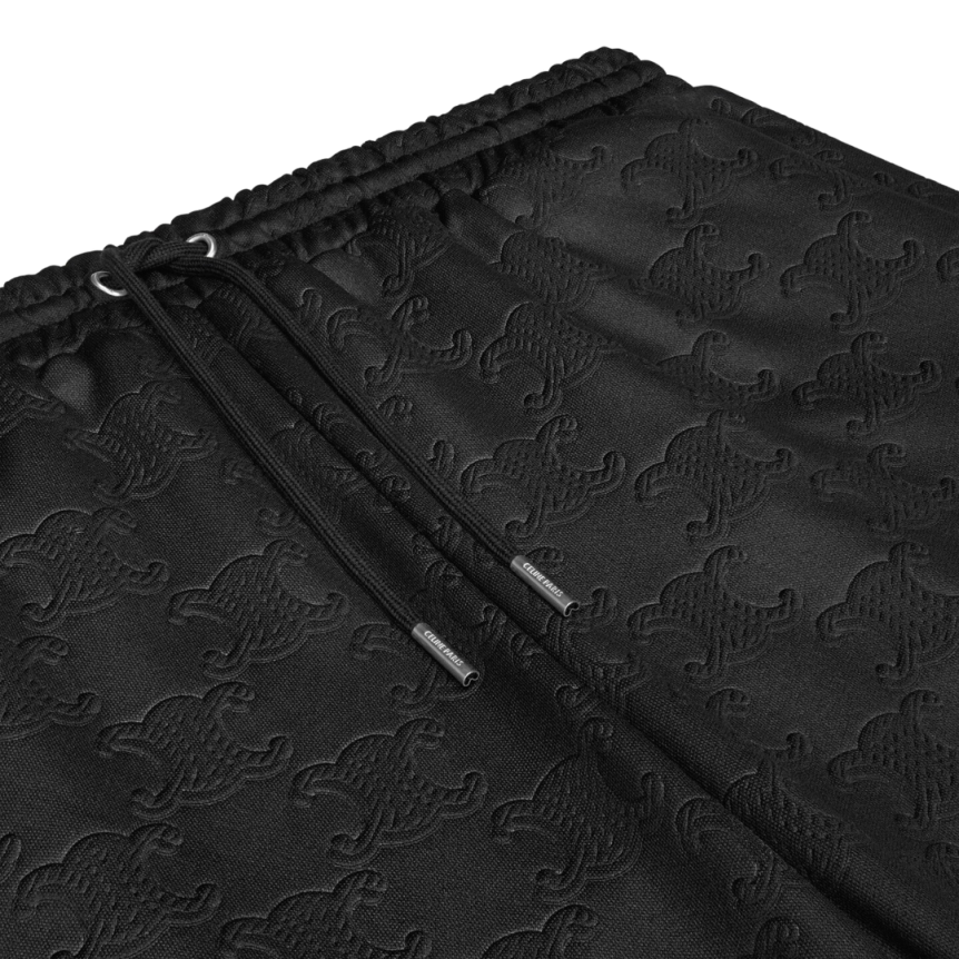 Pantalon de survêtement CELINE jersey noir logo Triomphe allover