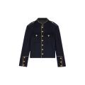 Veste spencer militaire bleu marine ganse boutons dorés