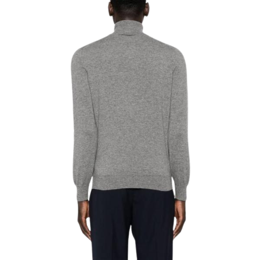 Pull col roulé BRUNELLO CUCINELLI cachemire gris moyen