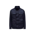 Veste Saharienne Lez nylon bleu marine poches capuche amovible