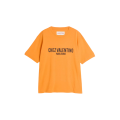 T-shirt col rond coton orange imprimé Chez Valentino