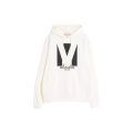Sweat-shirt à capuche coton ivoire imprimé Chez Valentino