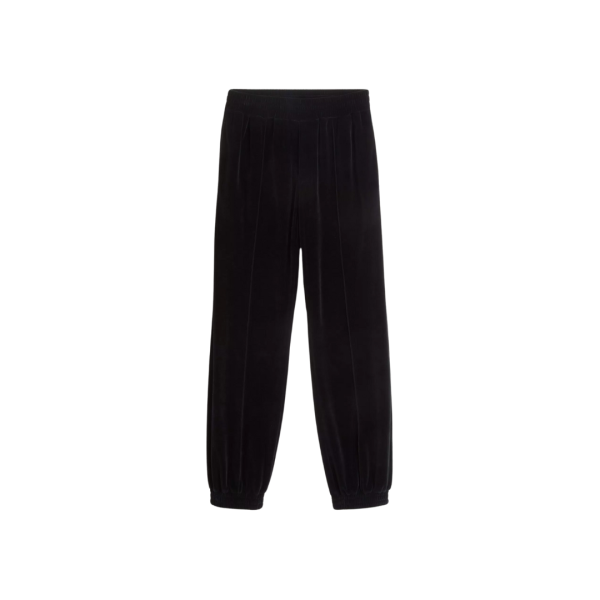 Pantalon de survêtement VALENTINO velours noir logo V