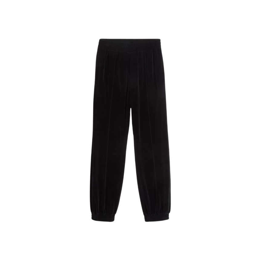 Pantalon de survêtement VALENTINO velours noir logo V