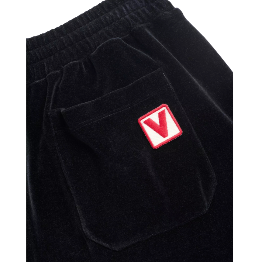 Pantalon de survêtement VALENTINO velours noir logo V
