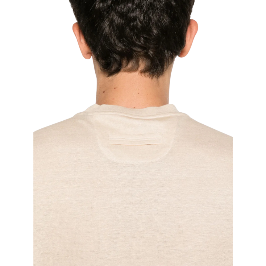 T-shirt ZEGNA Oasi col rond lin beige