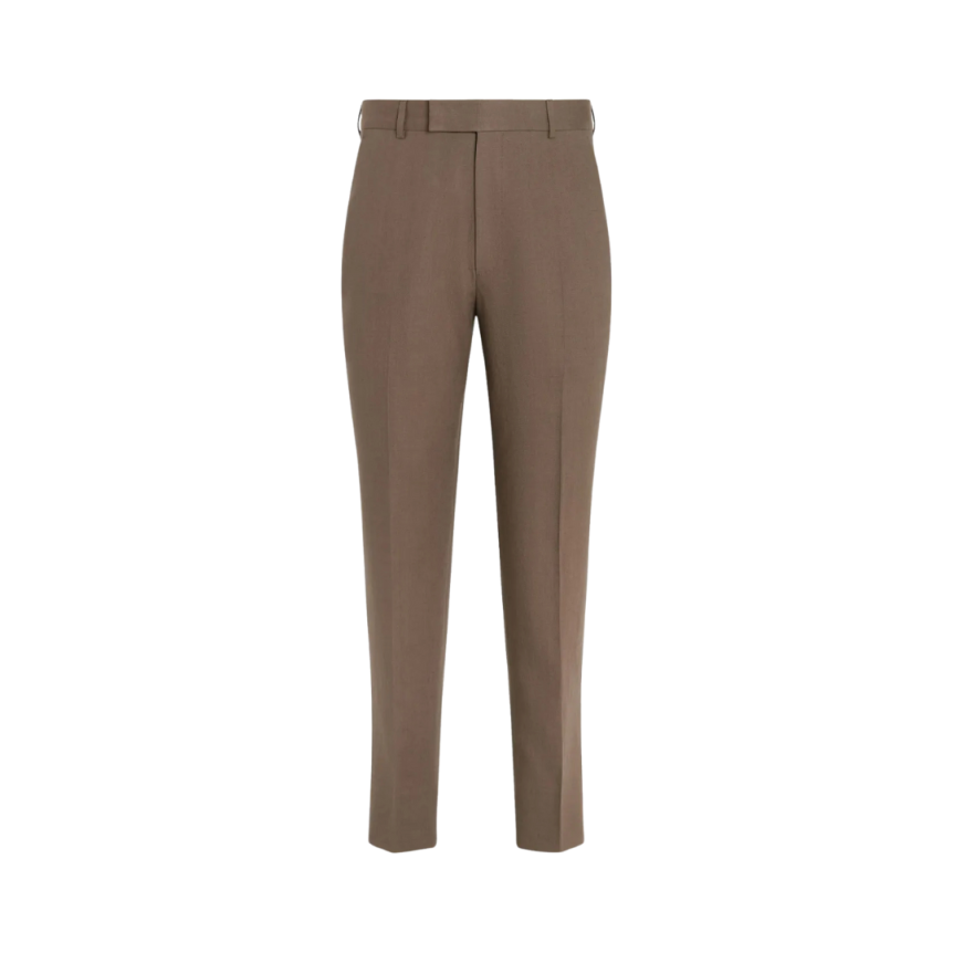 Pantalon ZEGNA Oasi lin marron