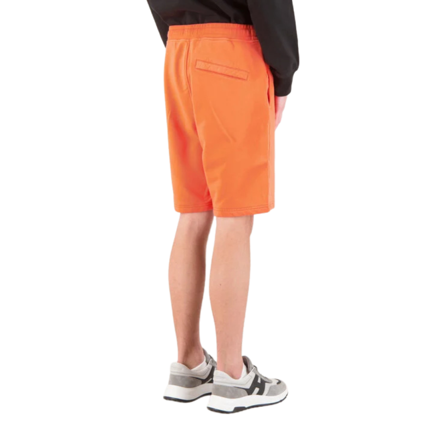 Short cargo STONE ISLAND coton orange papaye poches cordon taille élastique