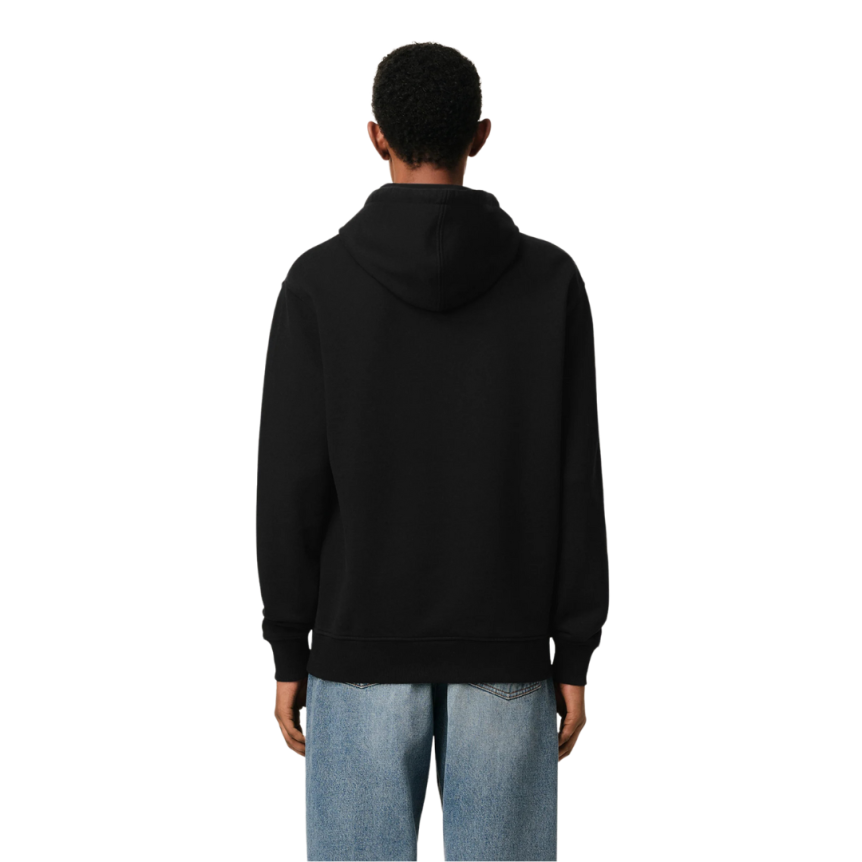 Sweat-shirt à capuche Hoodie AMI Paris coton noir cœur rouge