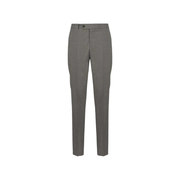 Costume droit classique BRUNELLO CUCINELLI laine soie gris