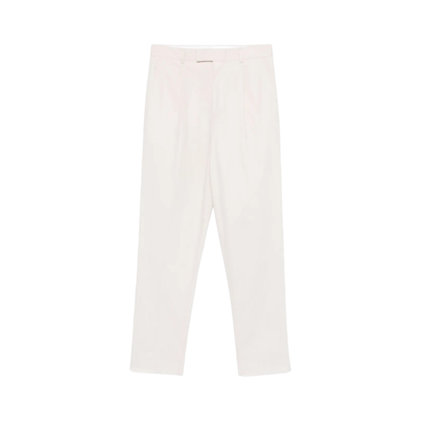 pantalon coupe fuselée ZEGNA coton beige