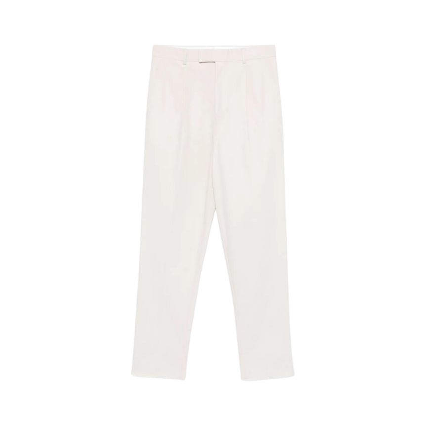 pantalon coupe fuselée ZEGNA coton beige