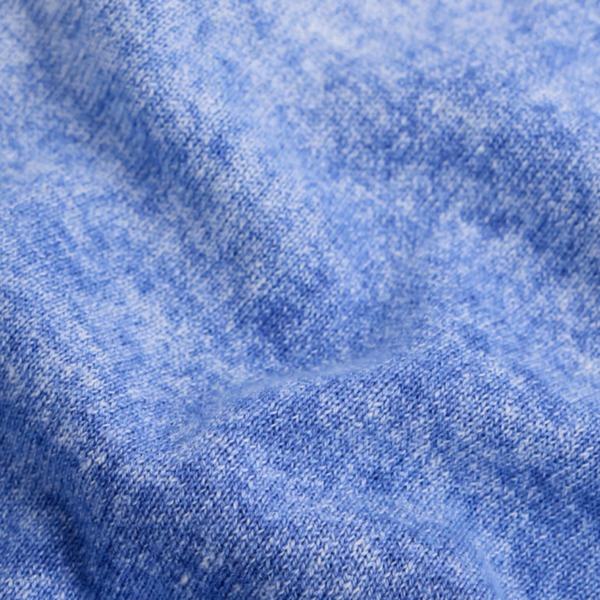 Pull oversize STONE ISLAND ras-du-cou coton tie & dye aérographe bleu blanc