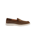 Mocassin Penny daim marron semelle gomme