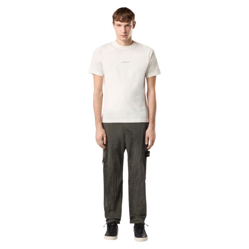 Pantalon STONE ISLAND nylon métal Chrome ECONYL® kaki