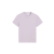 T-shirt col rond jersey coton lilas cœur blanc