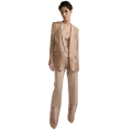 veste de costume organza soie nude beige rosé