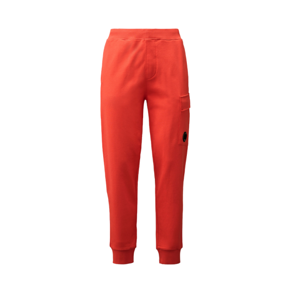 Pantalon de survêtement CP COMPANY en polaire coton orange poche cargo lentille