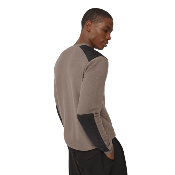 pull col ras du cou CANADA GOOSE Dartmouth laine mérinos beige black label