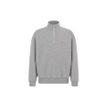 Sweatshirt demi-zippé CD Icon molleton coton gris
