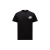 T-shirt col rond coton noir double logo feutre