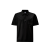 Polo col zippé coton noir poche diagonale Metropolis Series