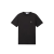T-shirt col rond manche courte coton noir logo poitrine
