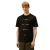 T-shirt col rond jersey coton noir logo typographique