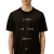 T-shirt col rond jersey coton noir logo typographique