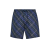 Short de bain nylon Check gris bleu