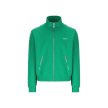 Blouson Veste zippée col montant polyester vert bande écru logo