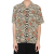 Chemise manche courte hawaïenne soie imprimé zèbre fleurs